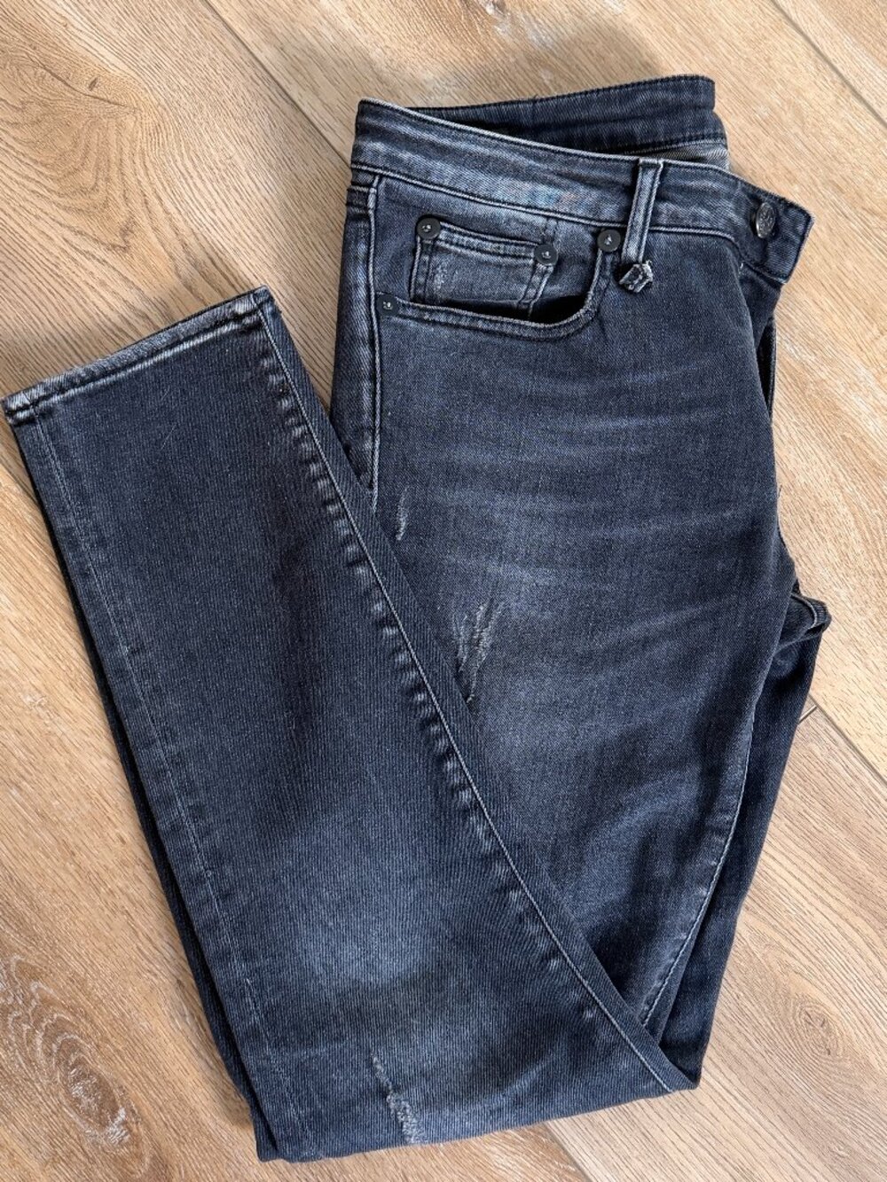 R13 "Kate Skinny" Distressed Jeans 28 - Picture 13 of 13